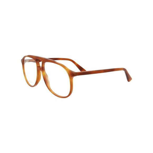 Gucci Aviator-Frame Acetate Optical Frames Brown Mens - Picture 2 of 5